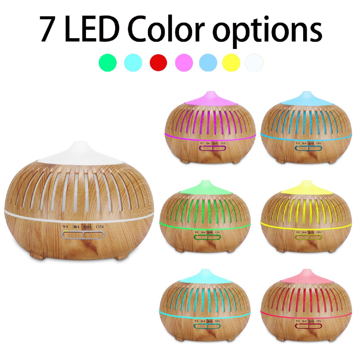 Round Wood color Aroma Diffuser