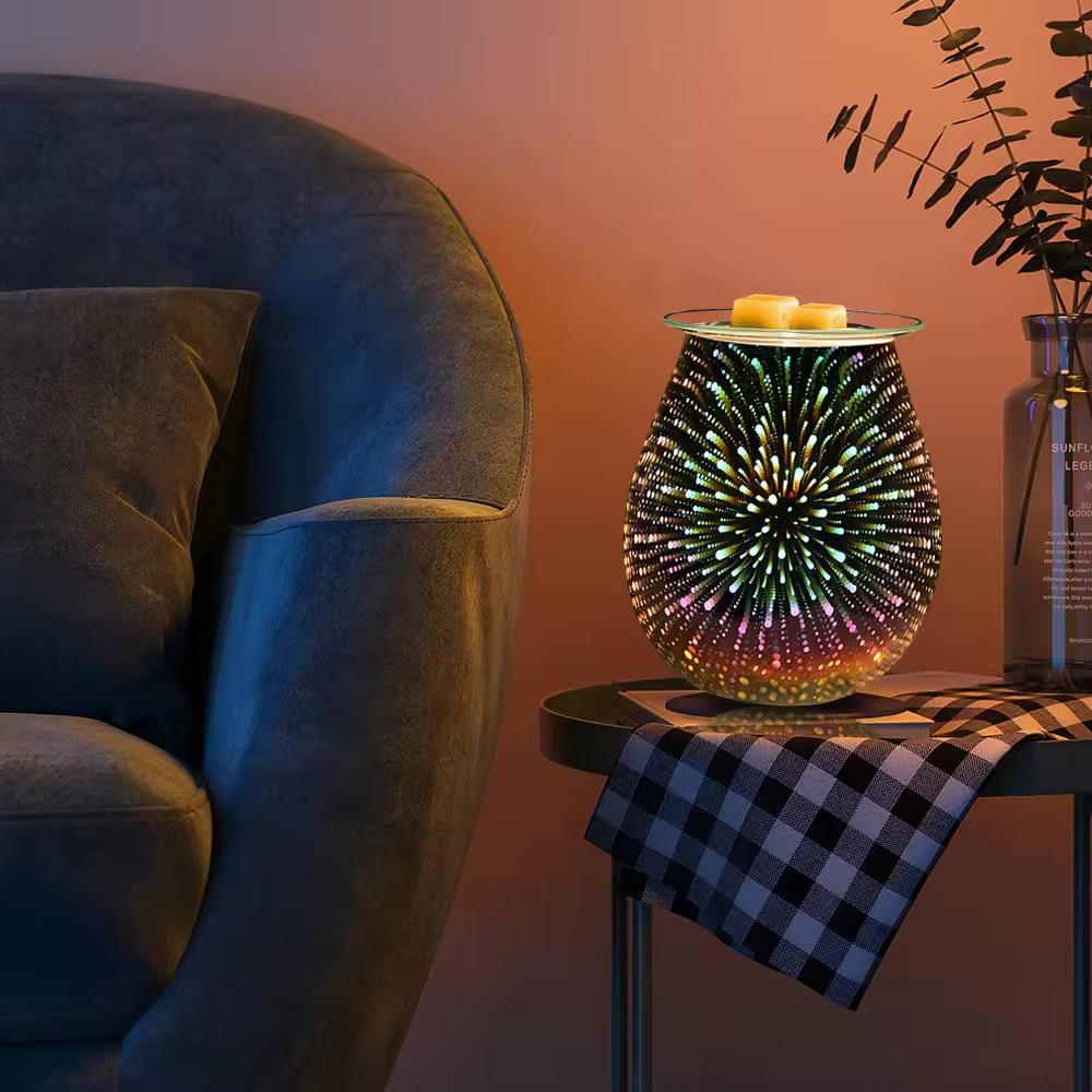 3D Glass Electric Fragrance Oil Burner