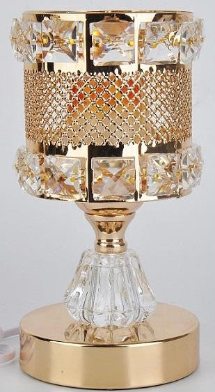 Gold and Crytal Round Burner