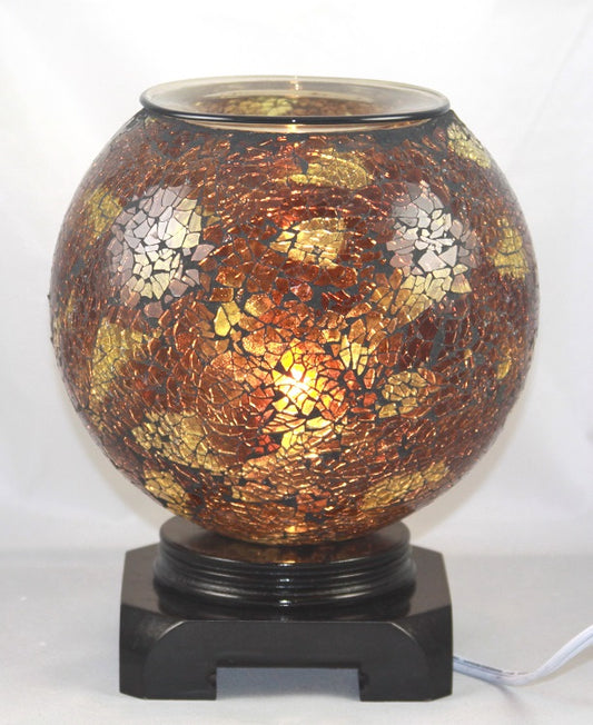 Brown Globe Electric Fragrance Oil Burner 3 setting