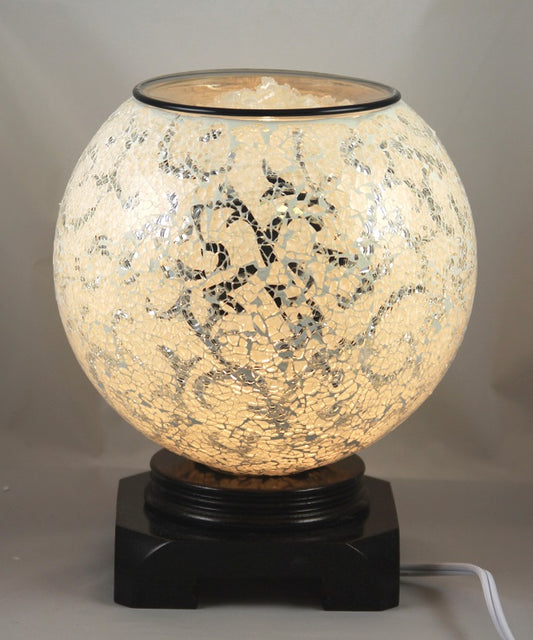 Designer White Globe Electric Oil  Burner
