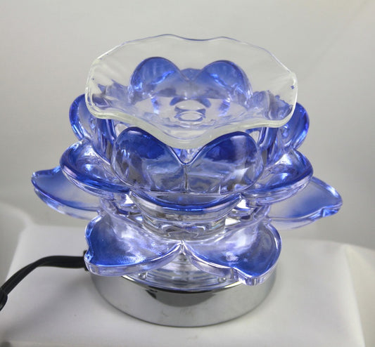 Blue Flower Electric Oil Burner