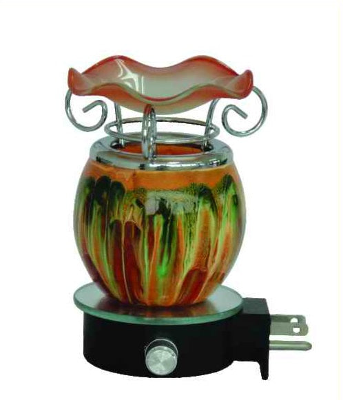 Orange Round Tie Dye Wall Burner