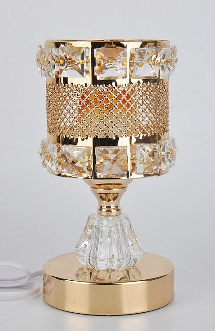 Gold and Crytal Round Burner
