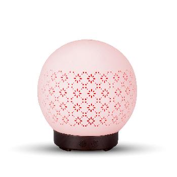 Ball Shape Diffuser with Floral Pattern LED 7 colors automatically