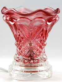 Red Crystal Glass Oil Burner